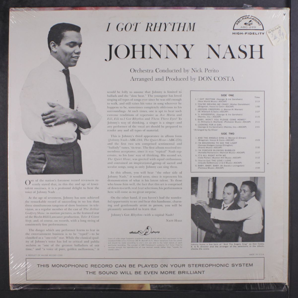 i got rhythm by JOHNNY NASH