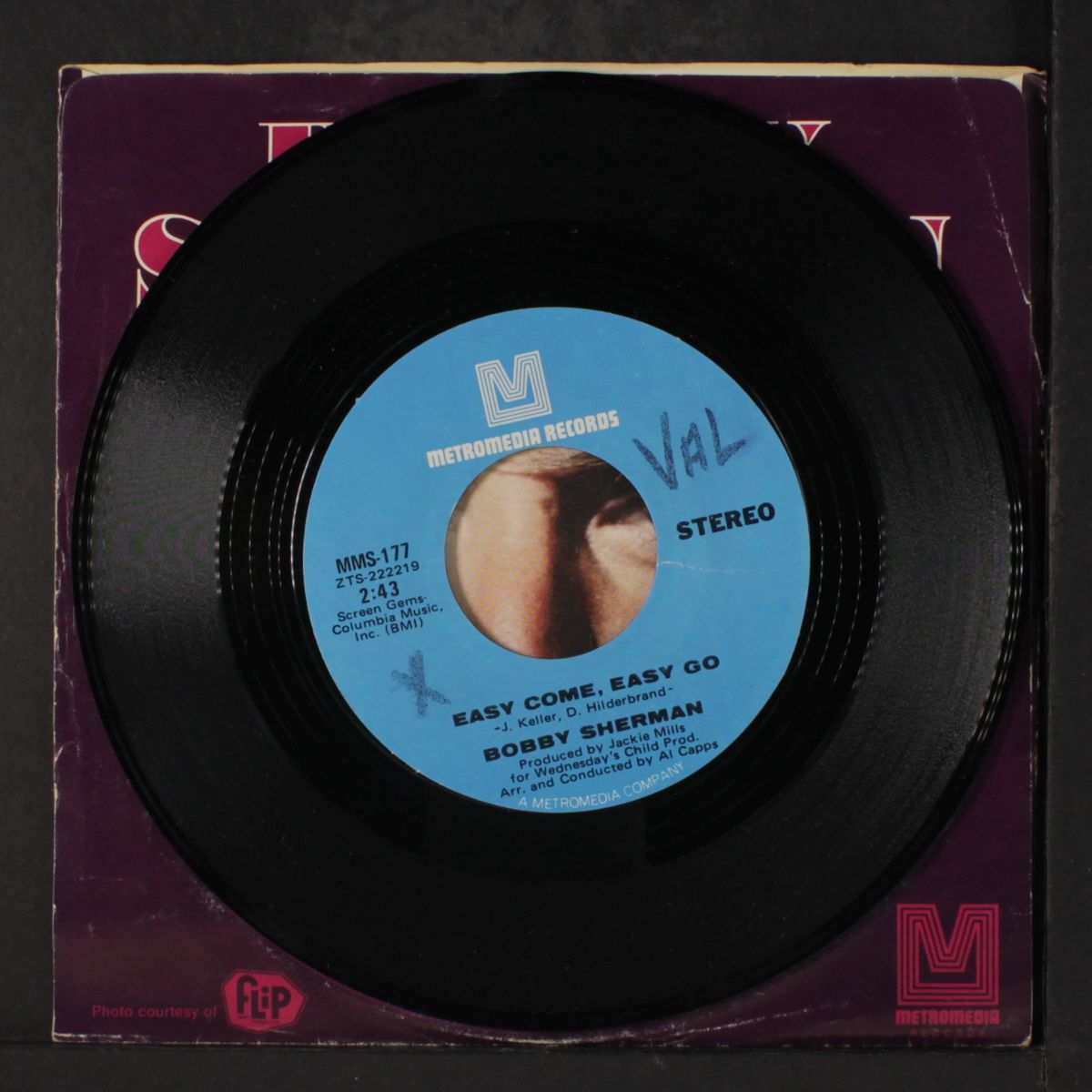 easy come, easy go by BOBBY SHERMAN