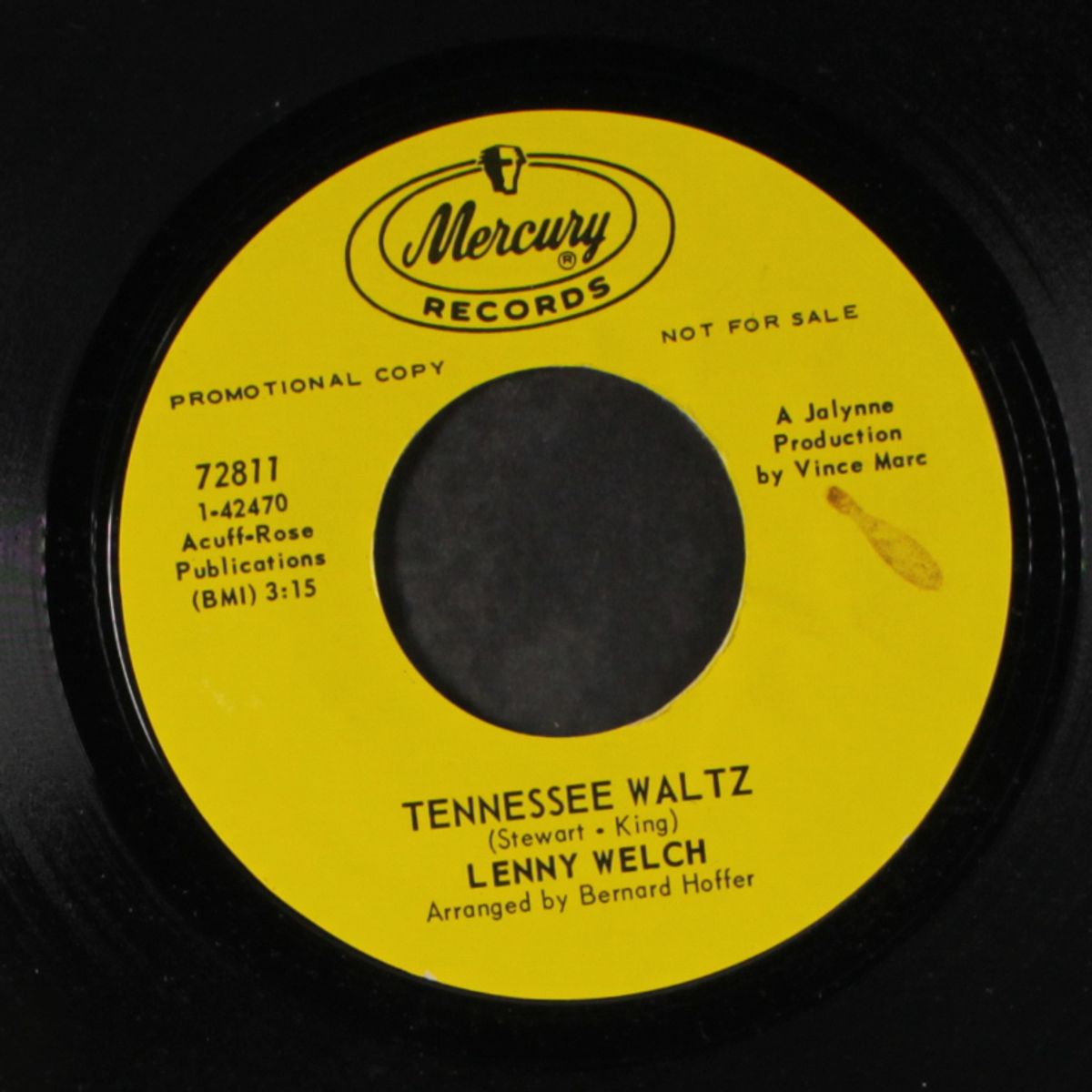 he who loves / tennessee waltz by LENNY WELCH
