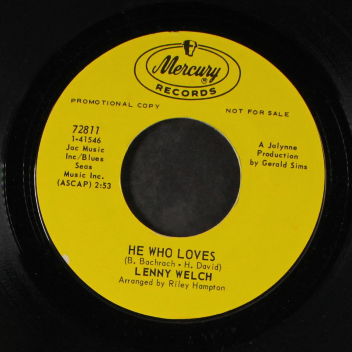 he who loves / tennessee waltz by LENNY WELCH