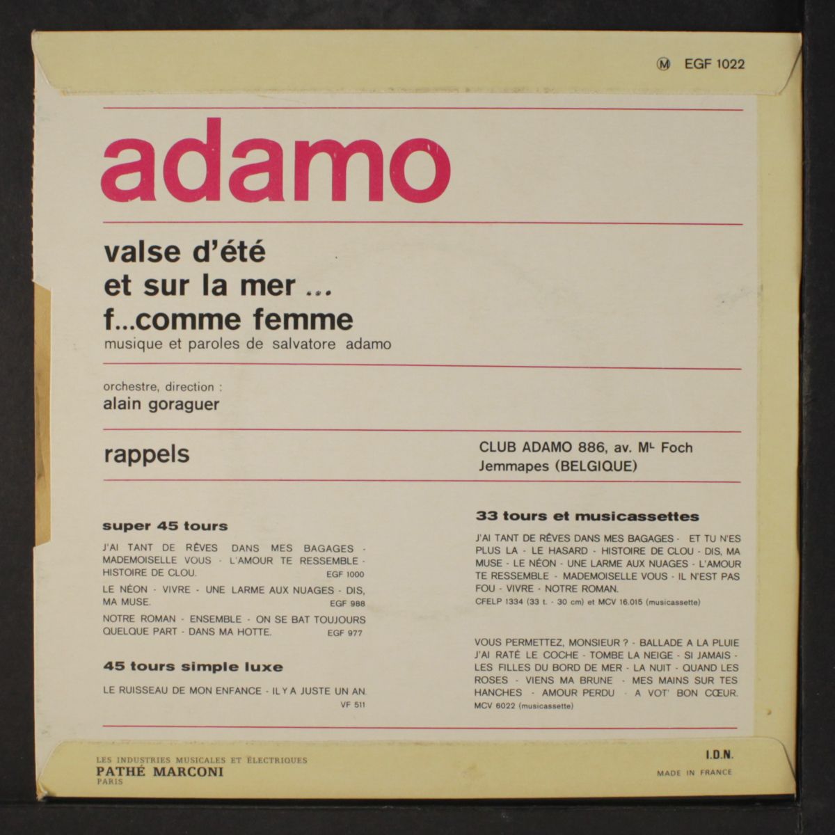 valse d'ete + 3 by ADAMO