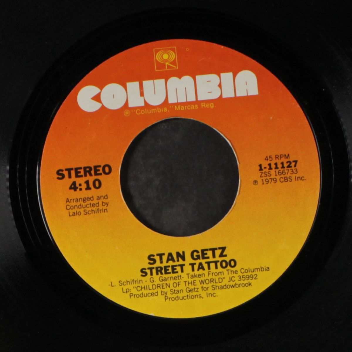 street tattoo / don't cry for me argentina by STAN GETZ