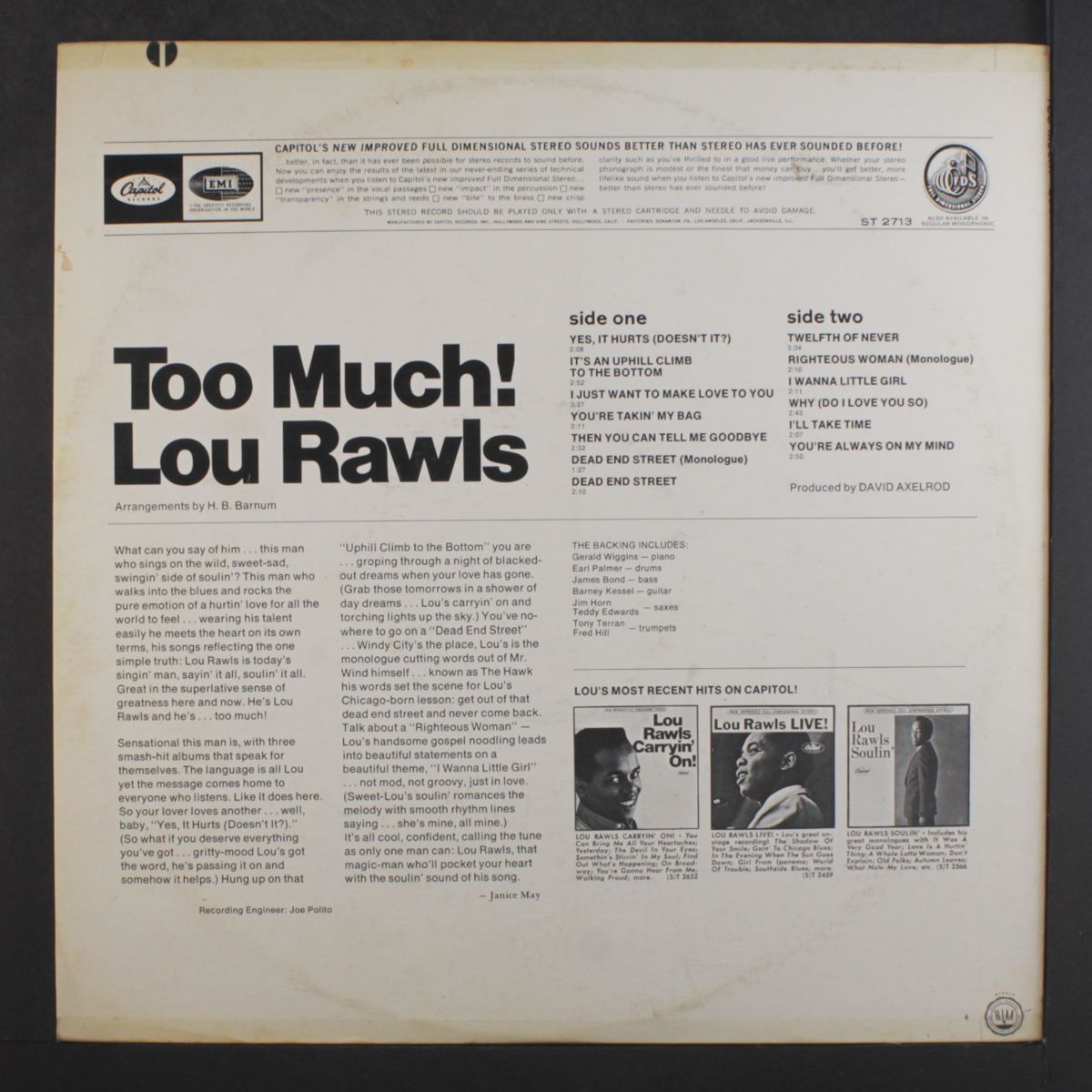 too much! by LOU RAWLS