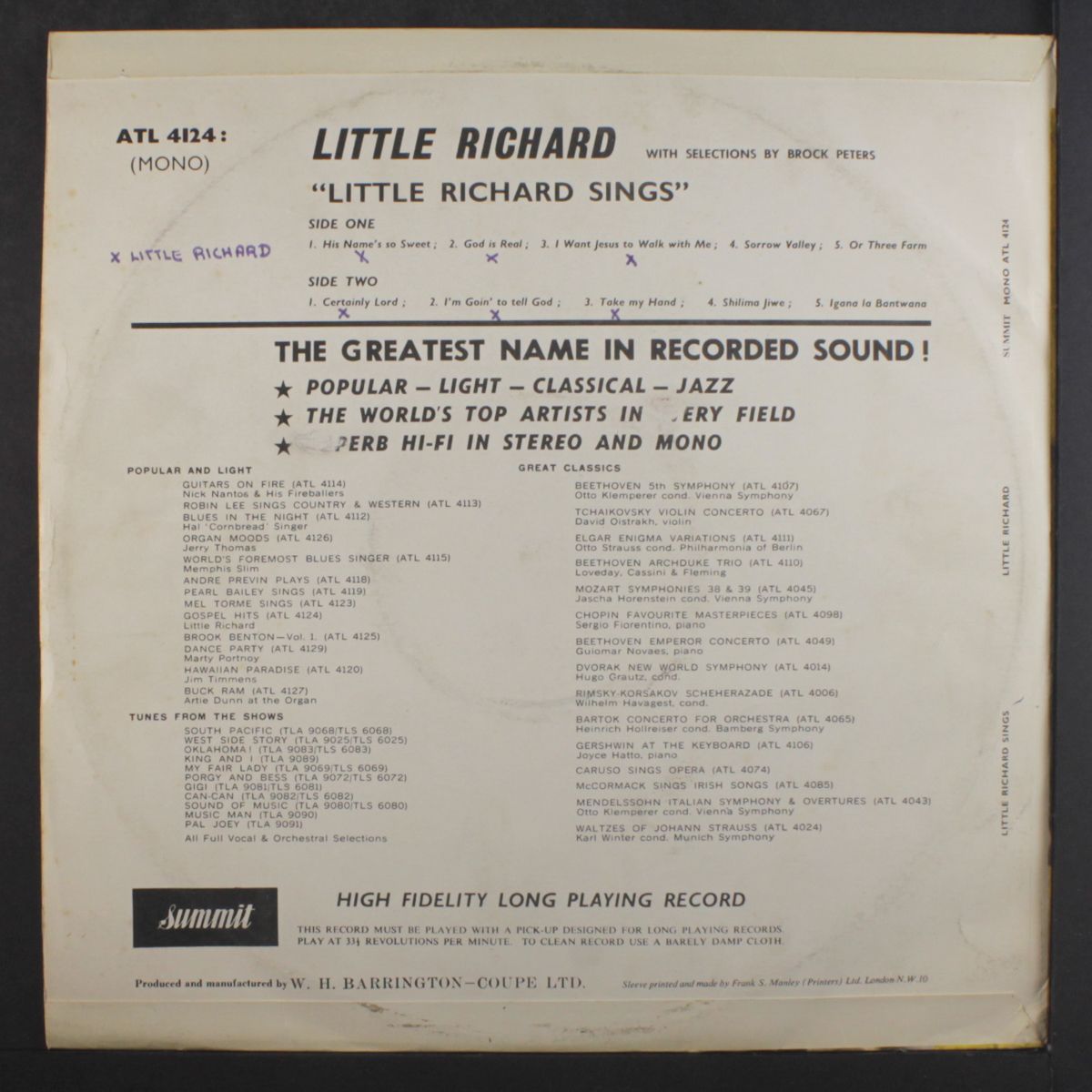 little richard sings by LITTLE RICHARD