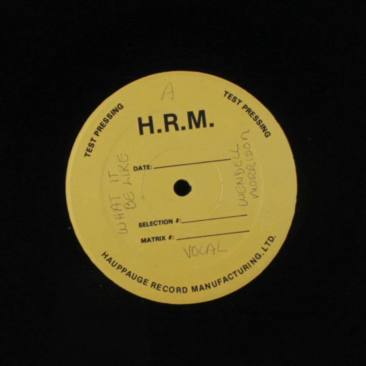 what it be like by WENDELL MORRISON