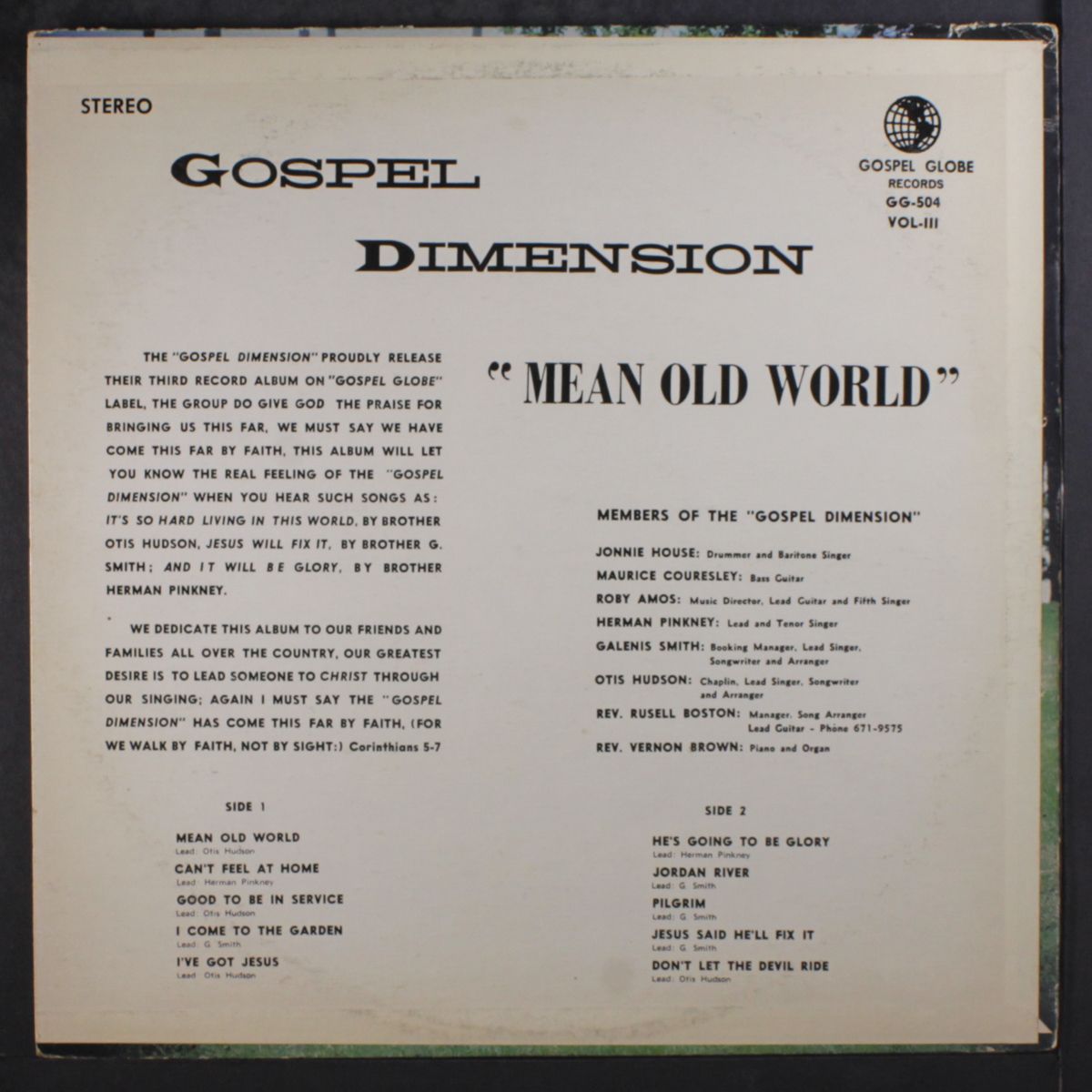 mean old world by GOSPEL DIMENSION