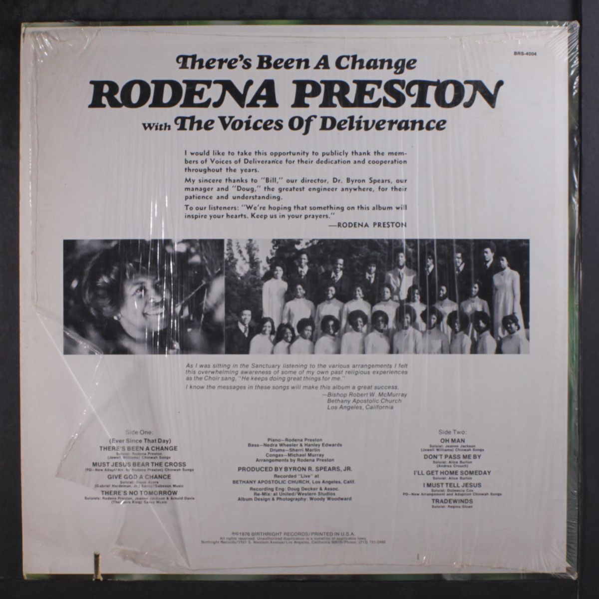 there's been a change by RODENA PRESTON & THE VOICES OF DELIVERANCE