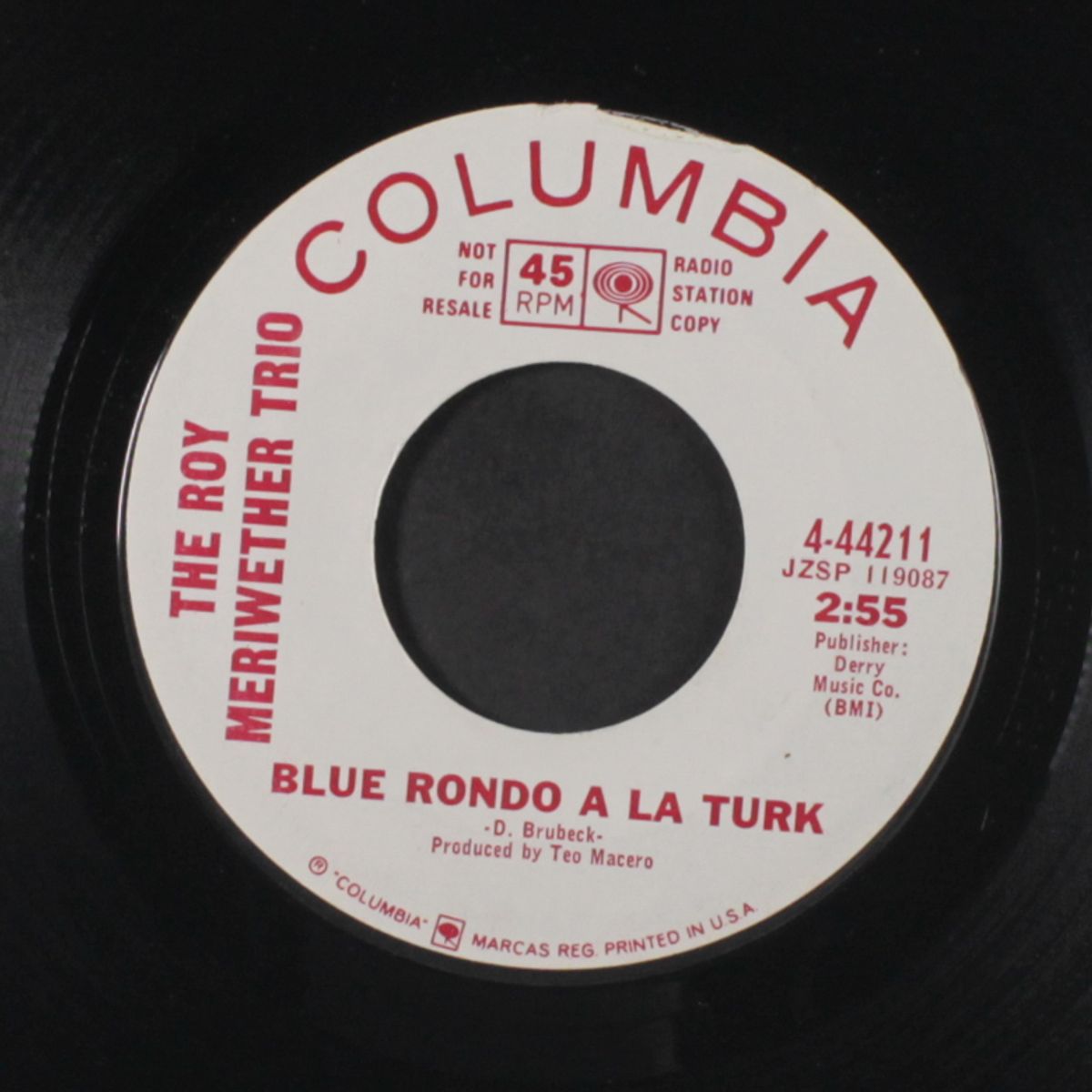the seventh son / blue rondo a la turk by ROY MERIWETHER
