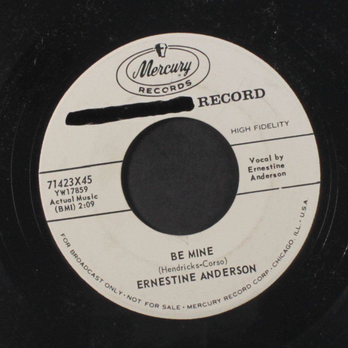 be mine / i don't see me in your eyes anymore by ERNESTINE ANDERSON