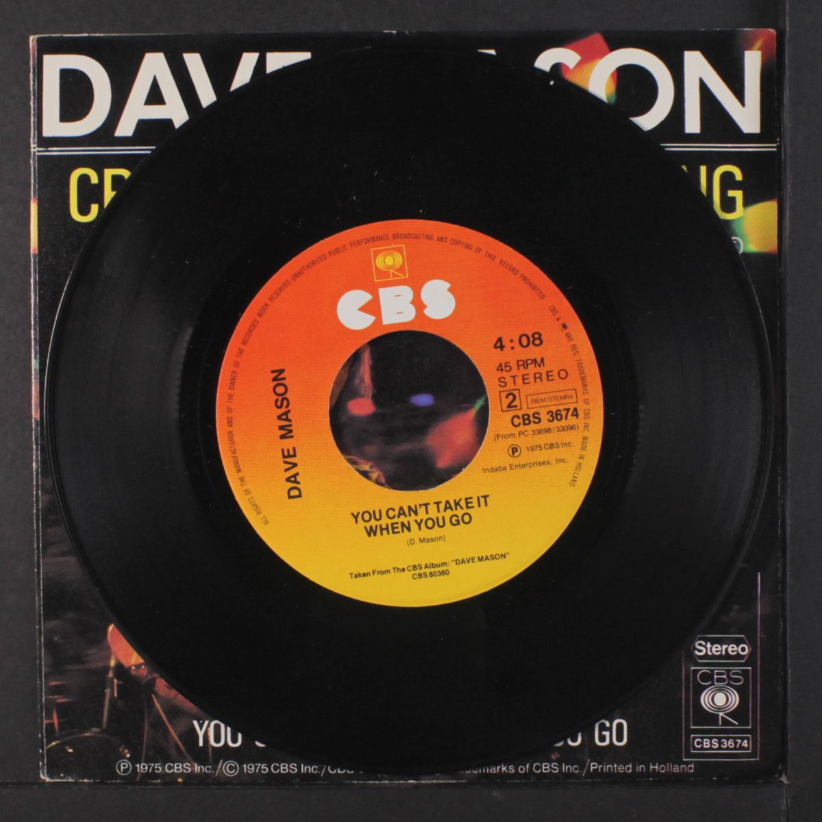 crying, waiting, hoping / you can't take it when you go by DAVE MASON