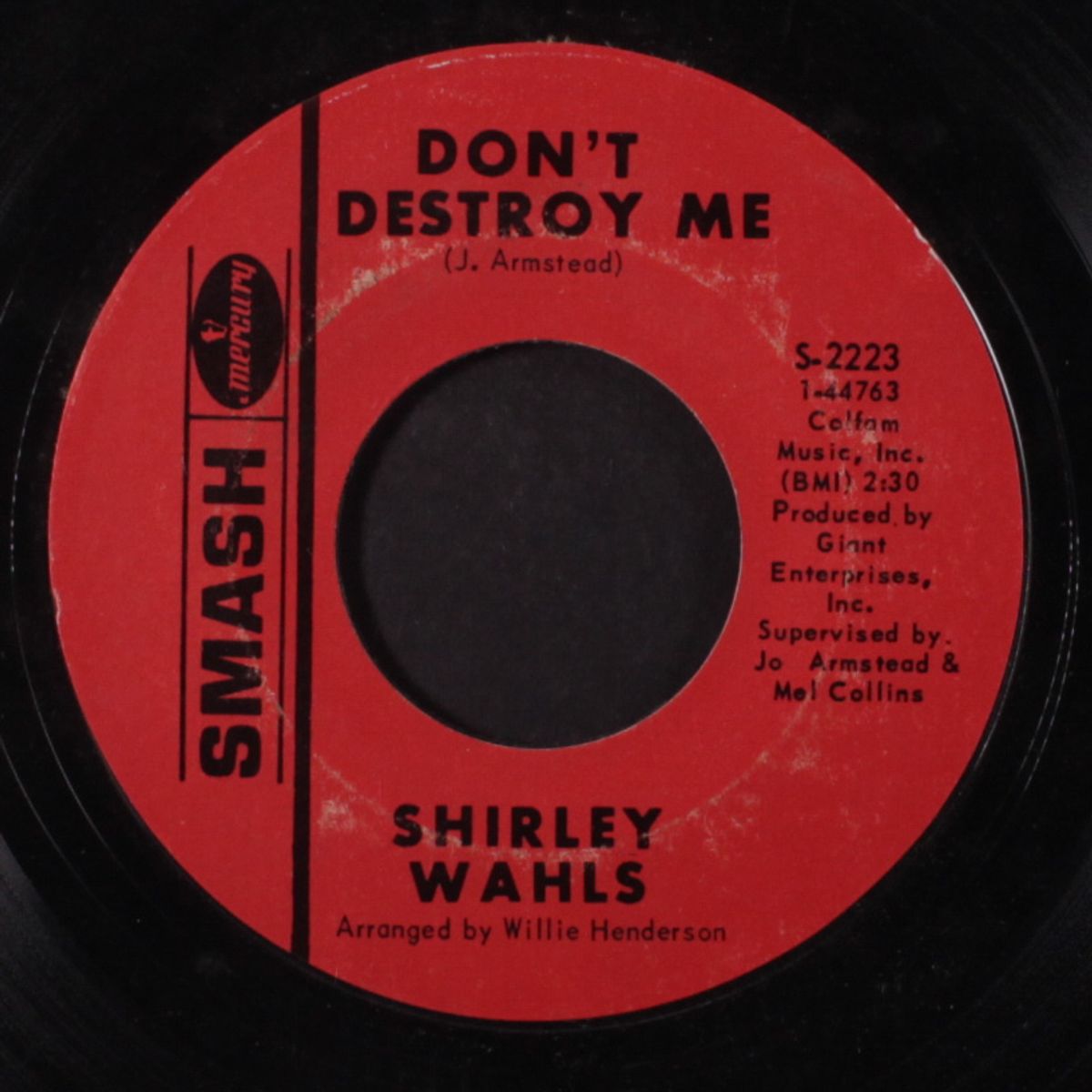 don't destroy me / half a man by SHIRLEY WAHLS