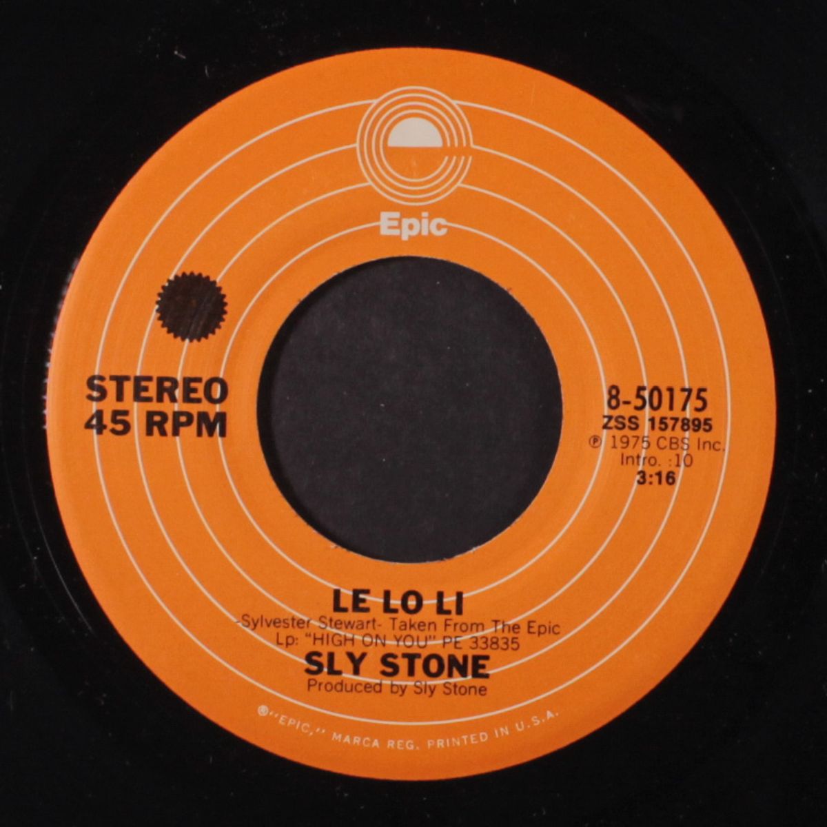 who do you love? / le lo li by SLY STONE