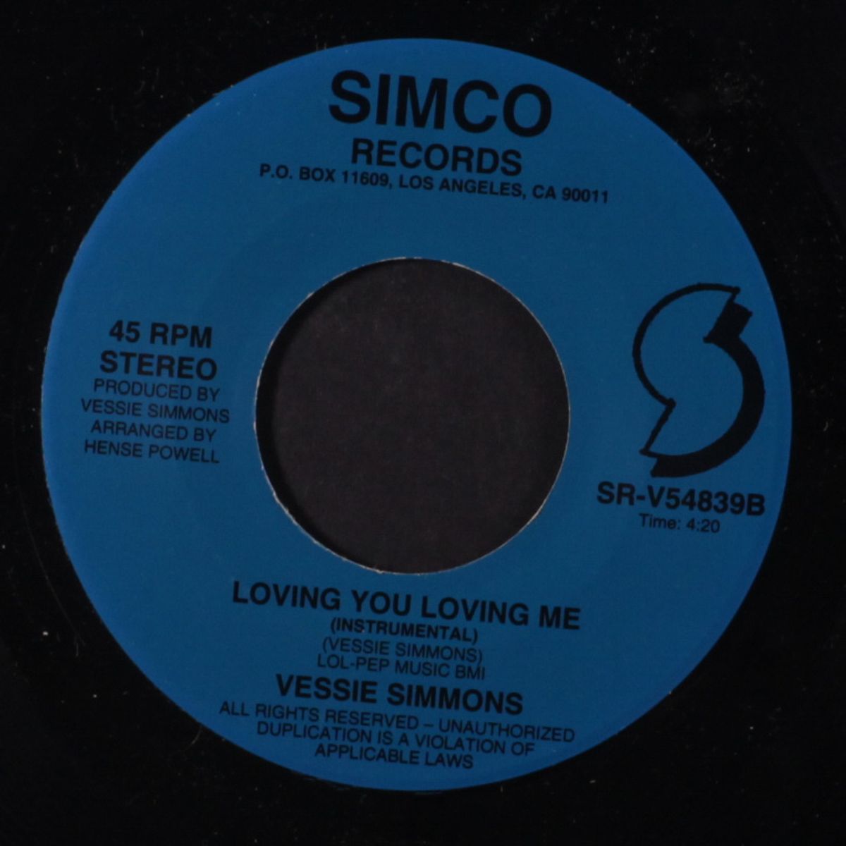 loving you loving me / instrumental by VESSIE SIMMONS