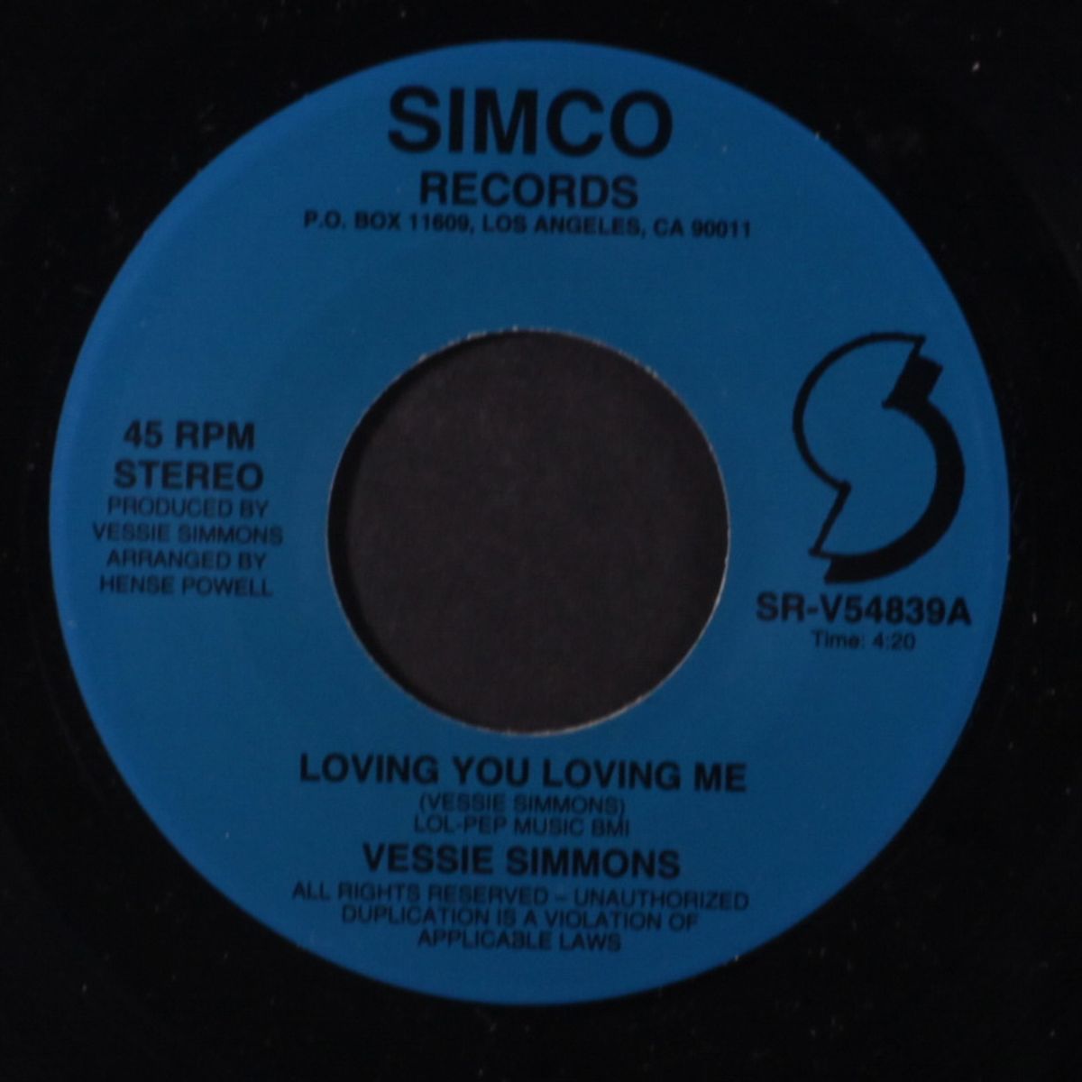 loving you loving me / instrumental by VESSIE SIMMONS