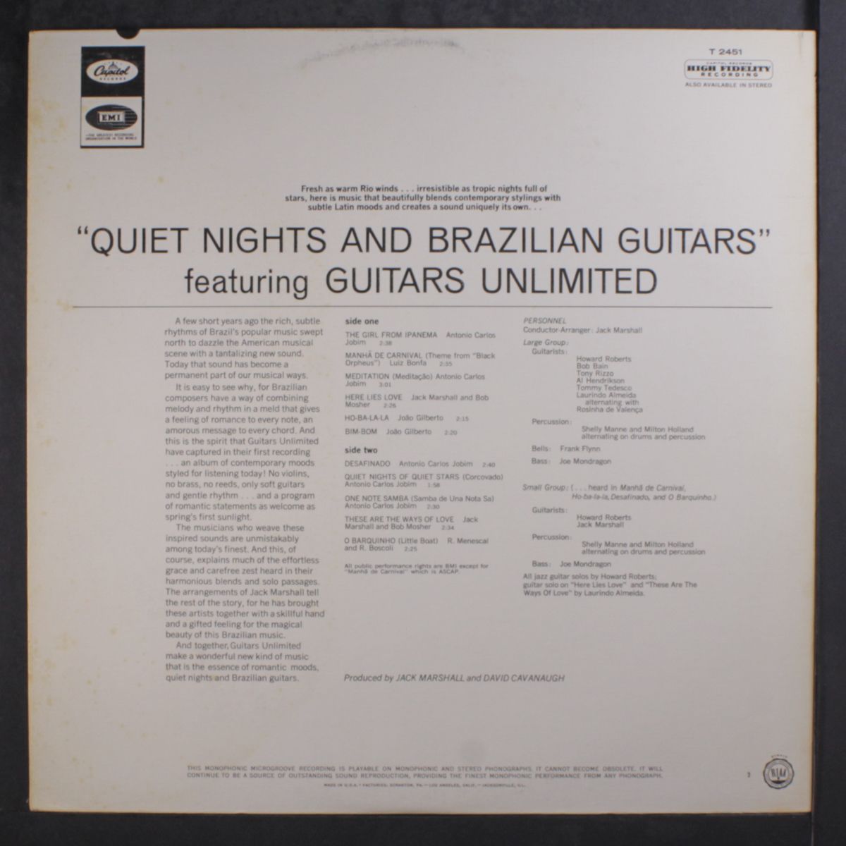 quiet nights & brazilian guitars by GUITARS UNLIMITED