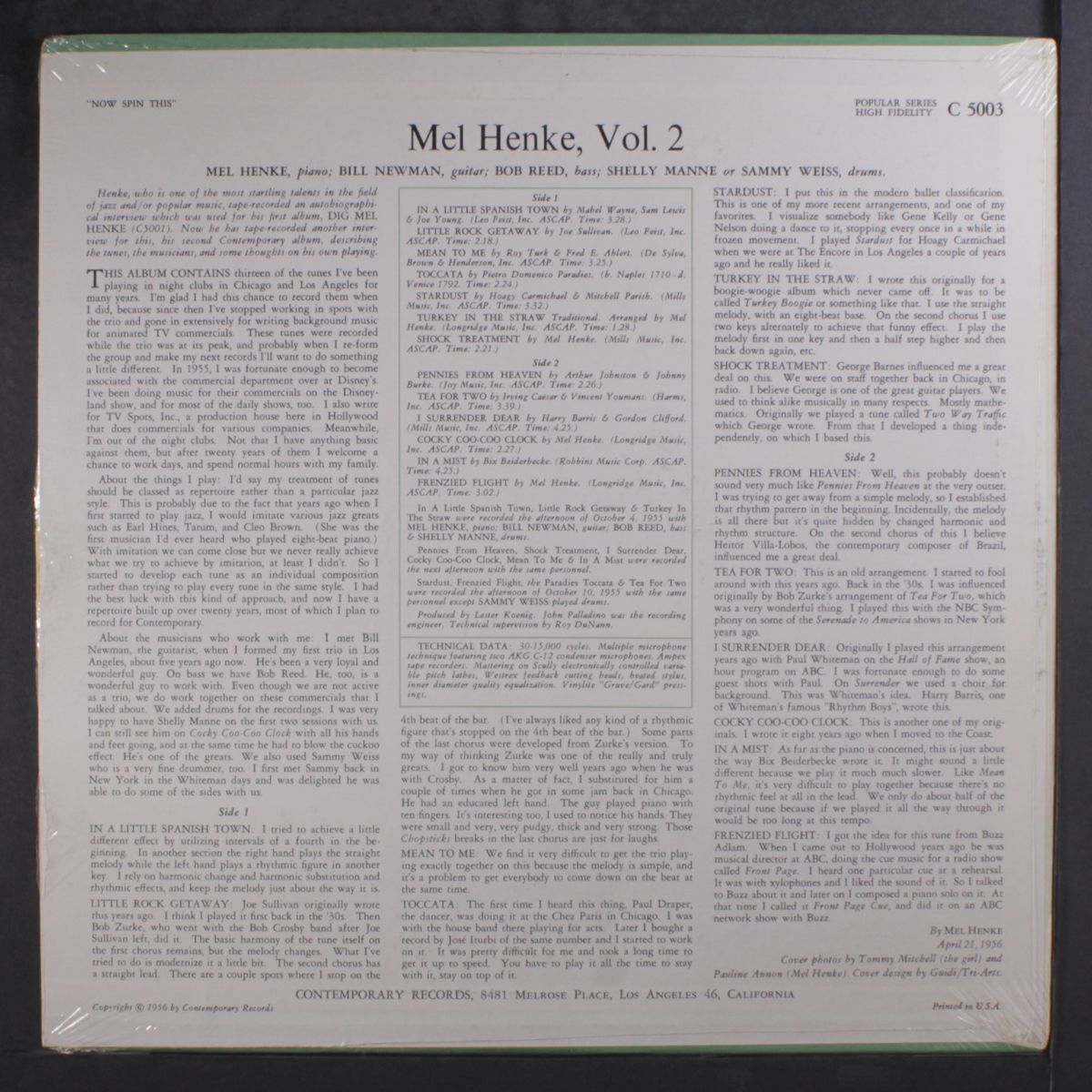 now spin this by MEL HENKE