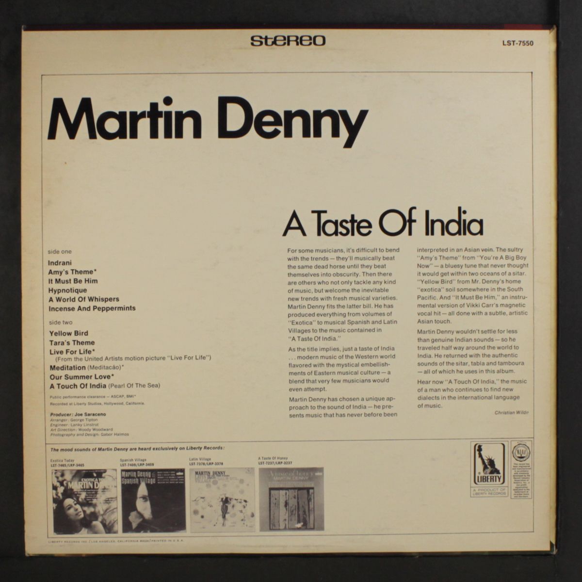 a taste of india by MARTIN DENNY