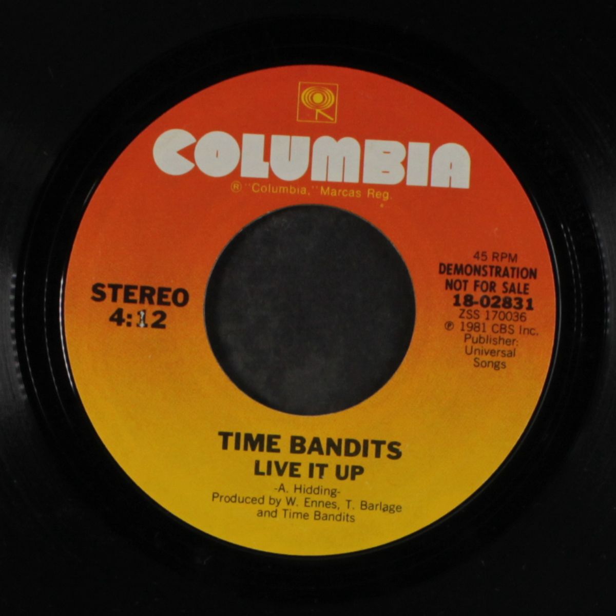 live it up / same by TIME BANDITS