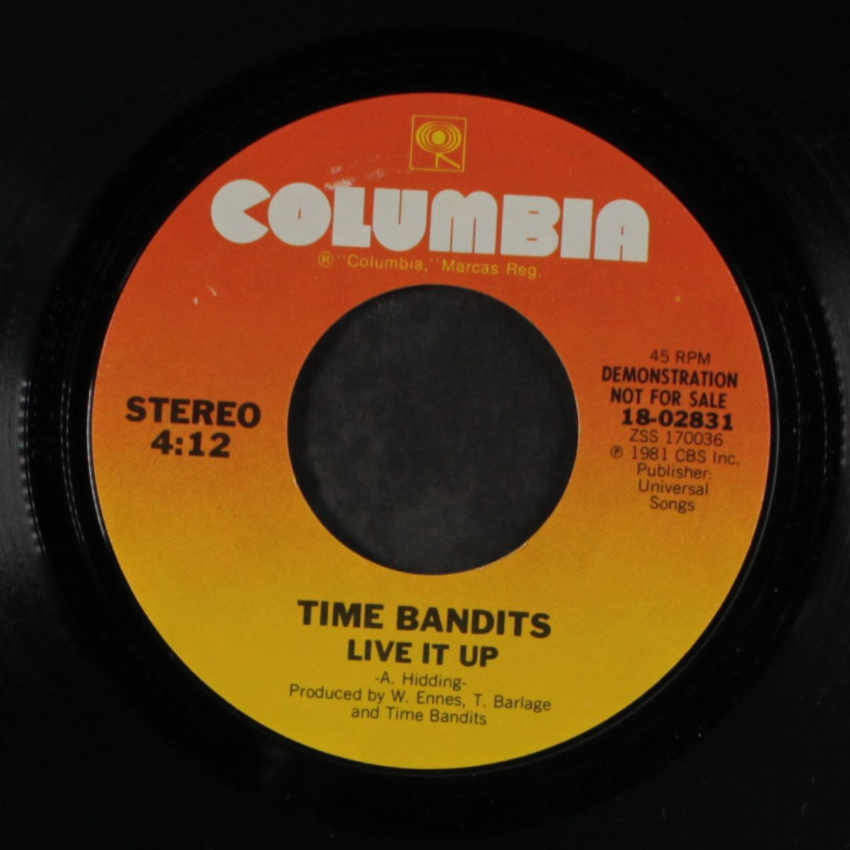live it up / same by TIME BANDITS