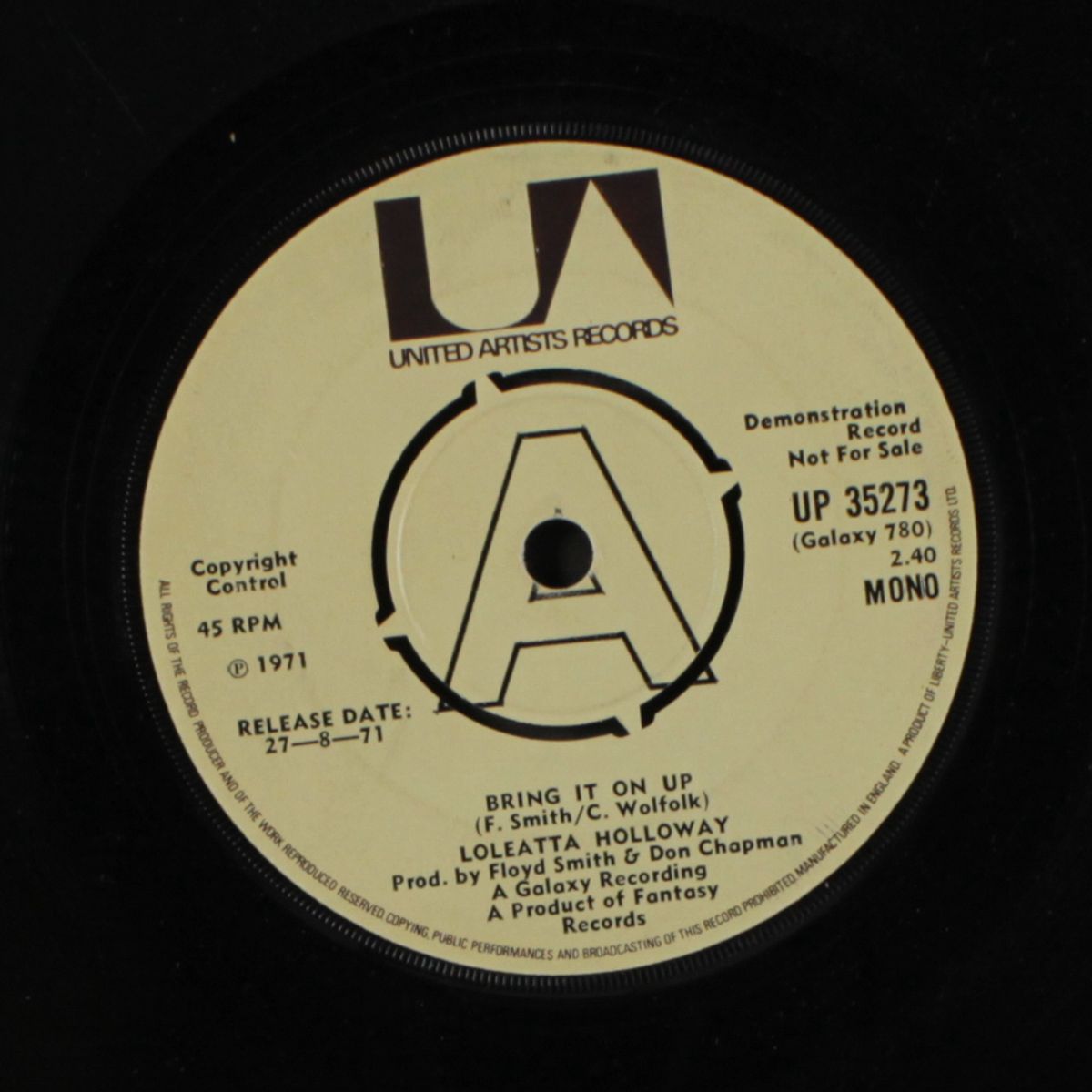 bring it on up / rainbow 71 by LOLEATTA HOLLOWAY
