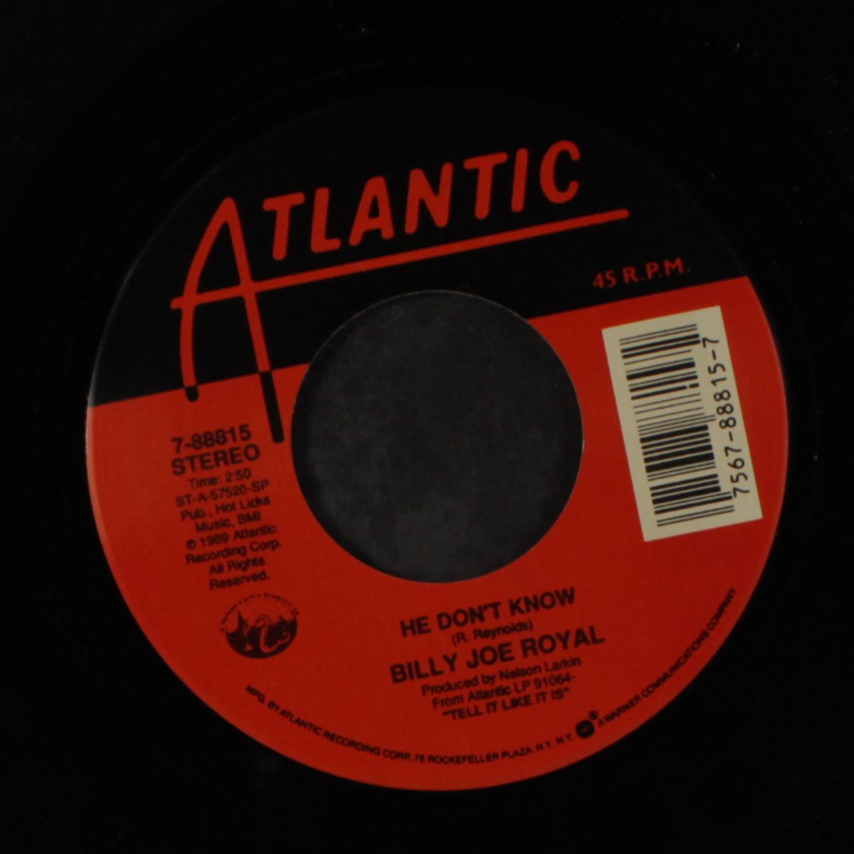 he don't know / till i can't take it anymore by BILLY JOE ROYAL