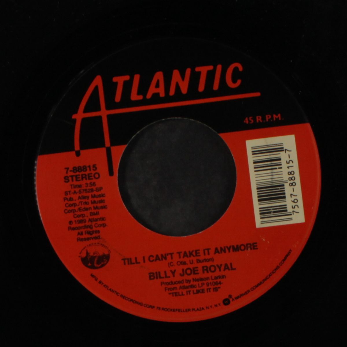 he don't know / till i can't take it anymore by BILLY JOE ROYAL