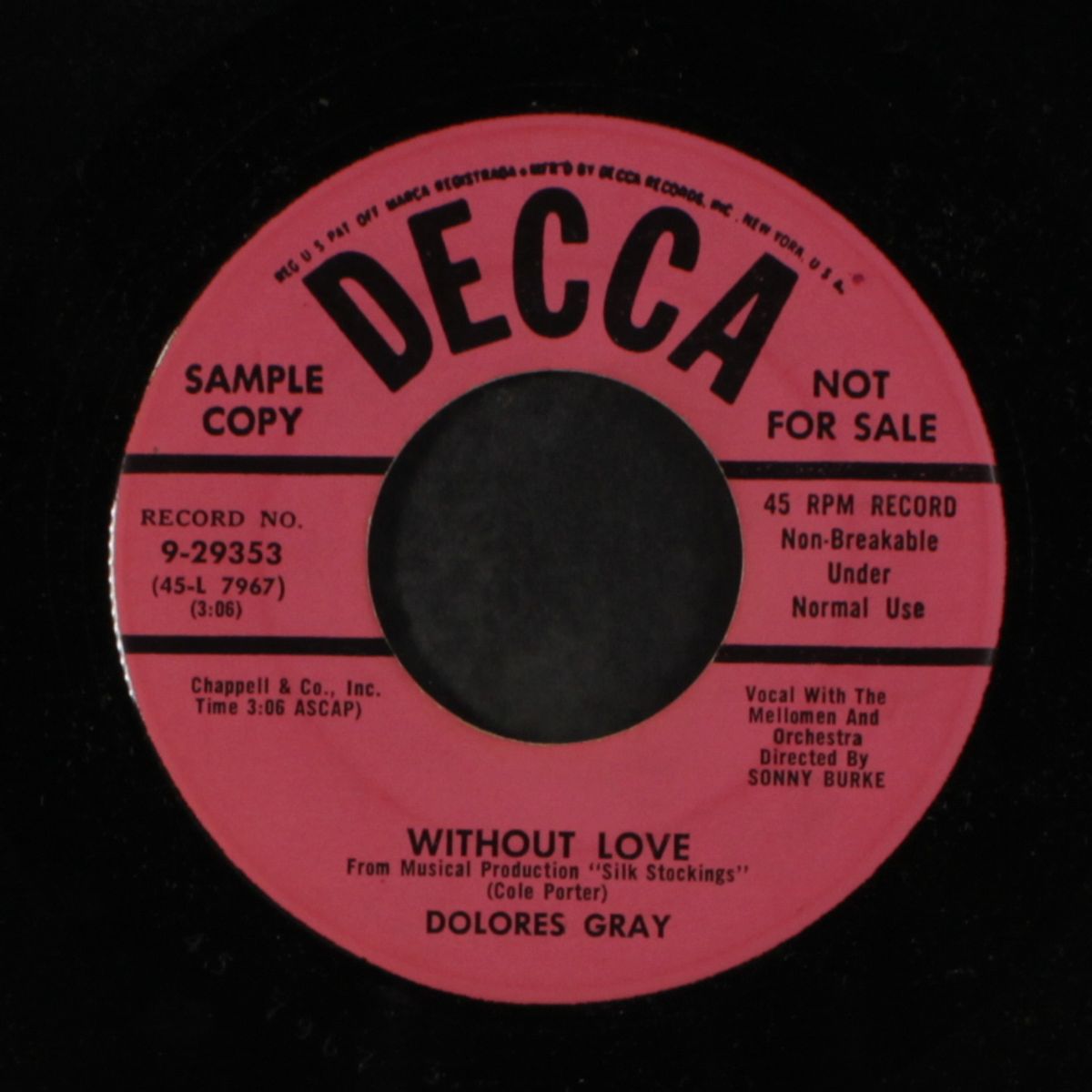 without love by DOLORES GRAY