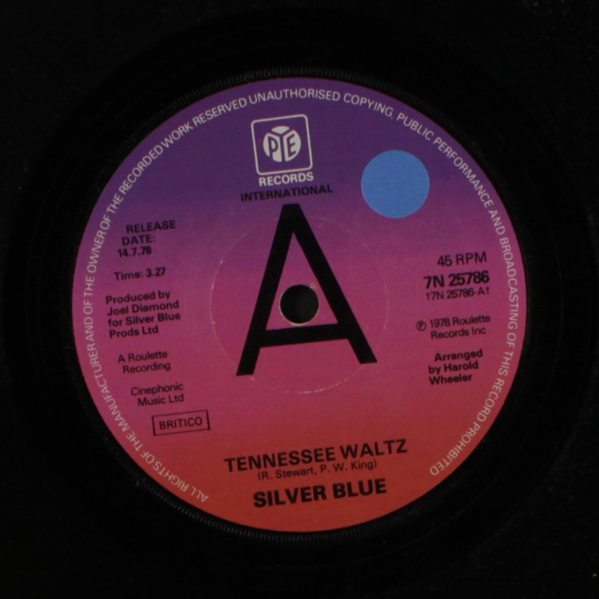 good vibrations / tennessee waltz by SILVER BLUE