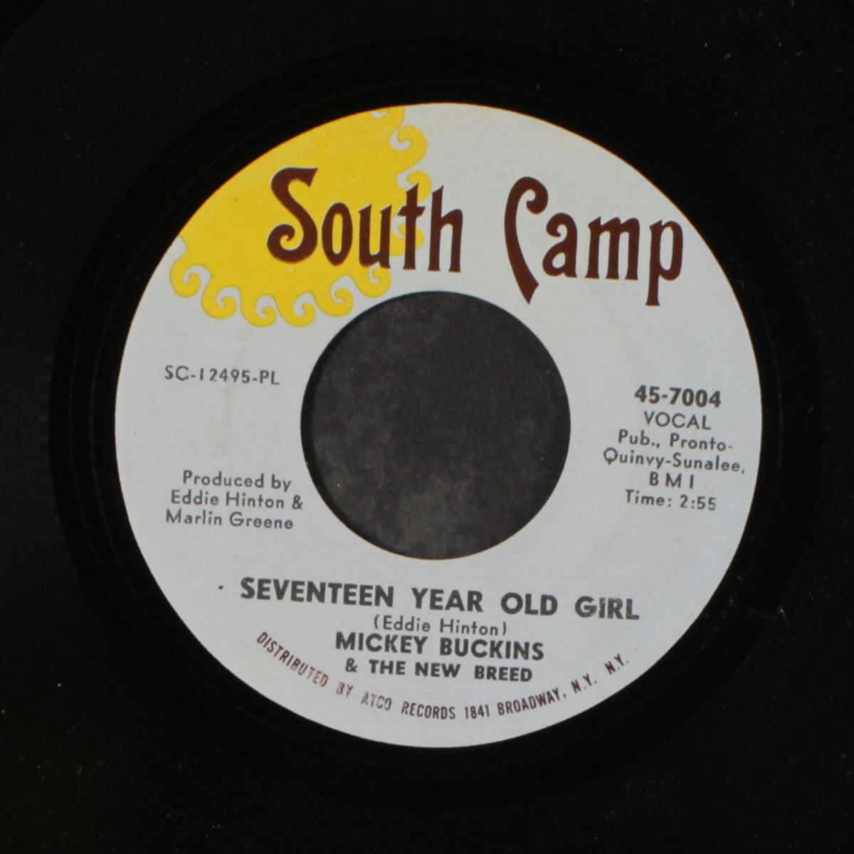 seventeen year old girl / long long time by MICKEY BUCKINS & NEW BREED