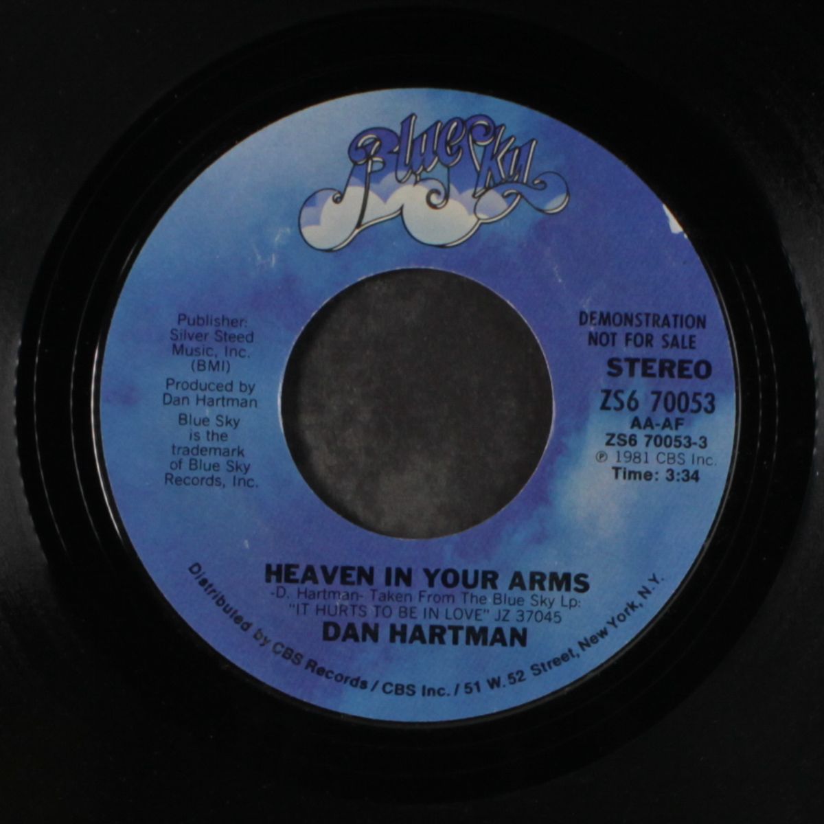 heaven in your arms / same by DAN HARTMAN
