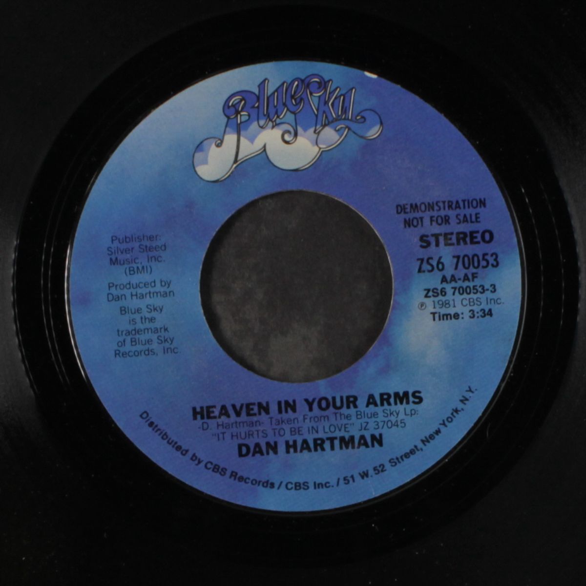 heaven in your arms / same by DAN HARTMAN