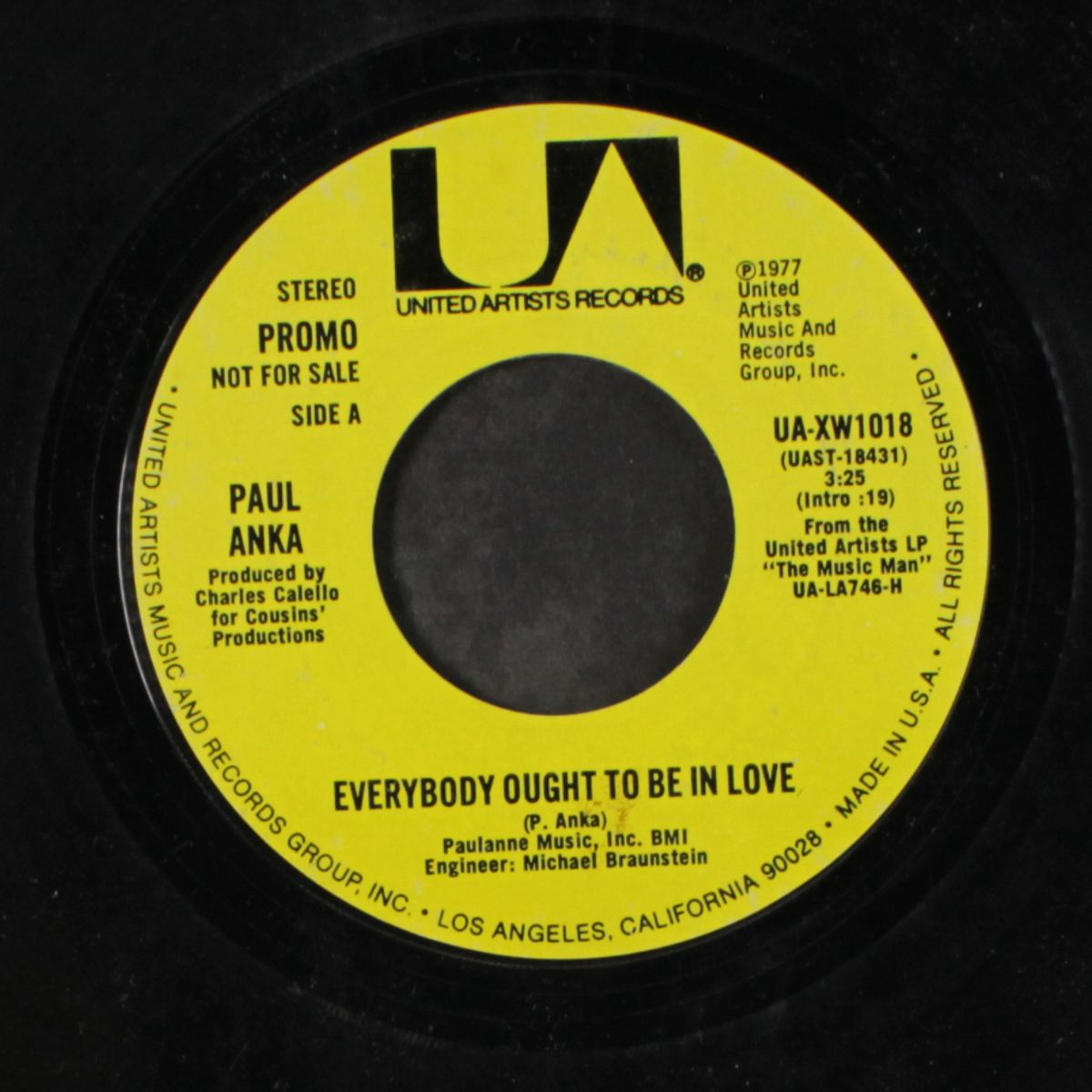 everybody ought to be in love / tonight by PAUL ANKA