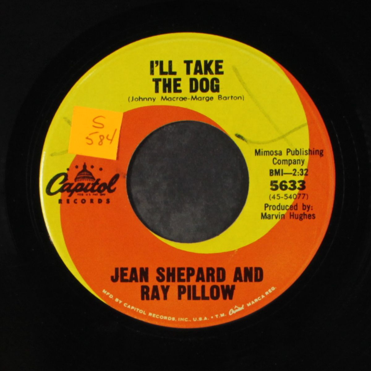 i'll take the dog / i'd fight the world by JEAN SHEPARD