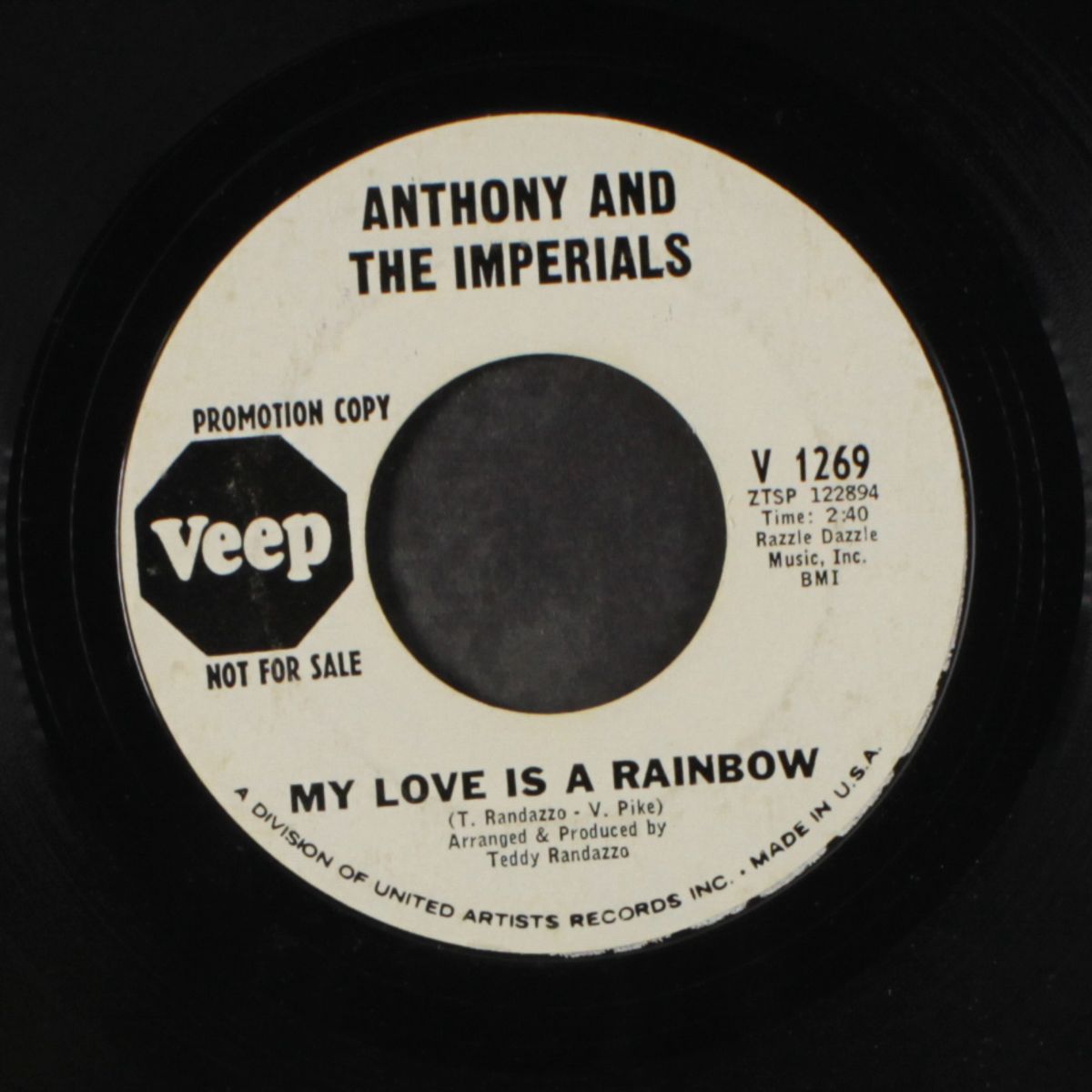 you only live twice / my love is a rainbow by ANTHONY & IMPERIALS