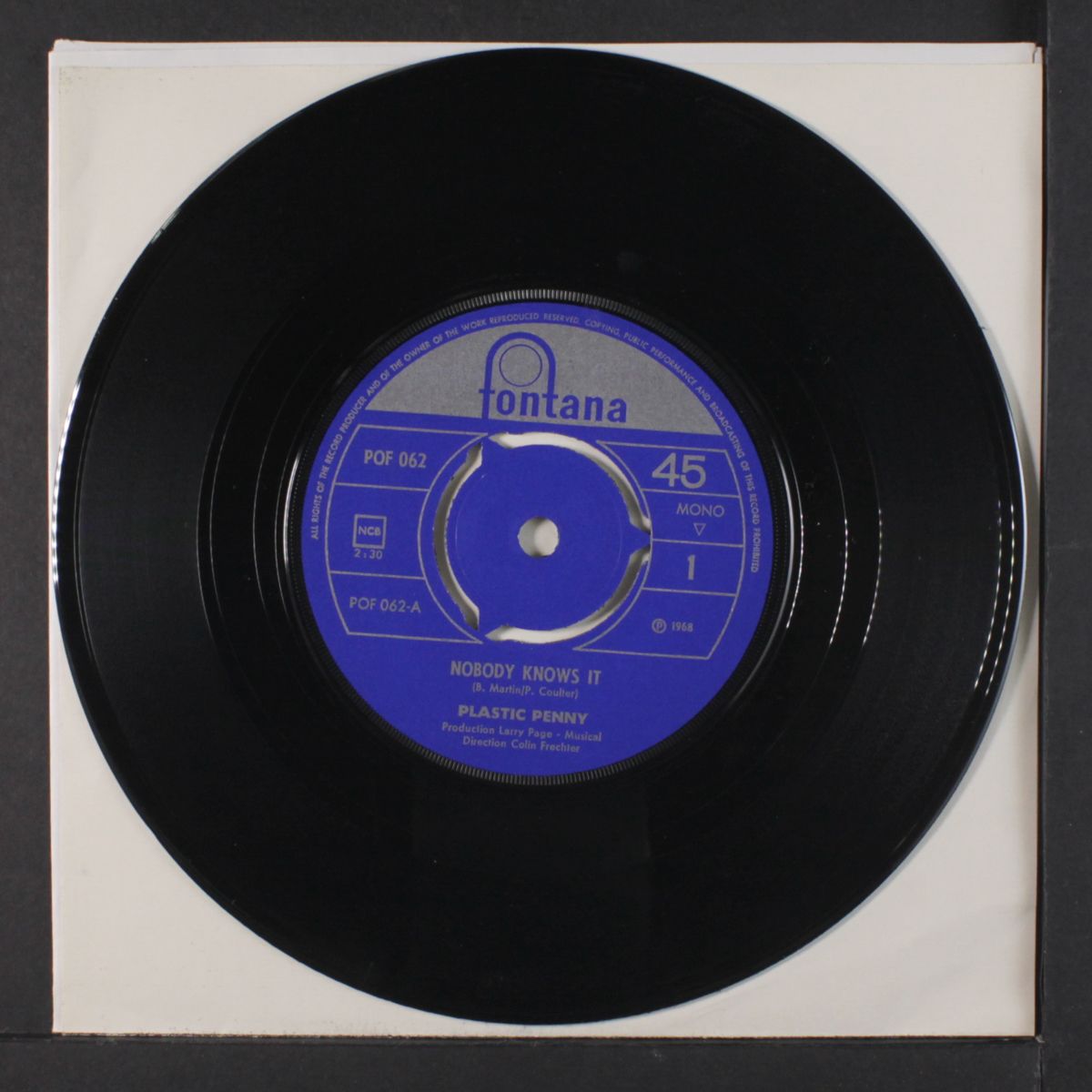 nobody knows it / happy just to be with you by PLASTIC PENNY