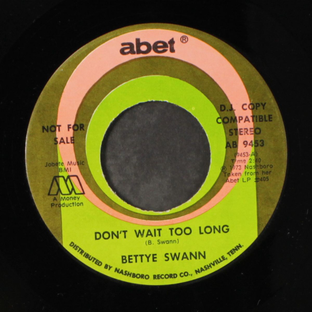 don't wait too long / same by BETTYE SWANN