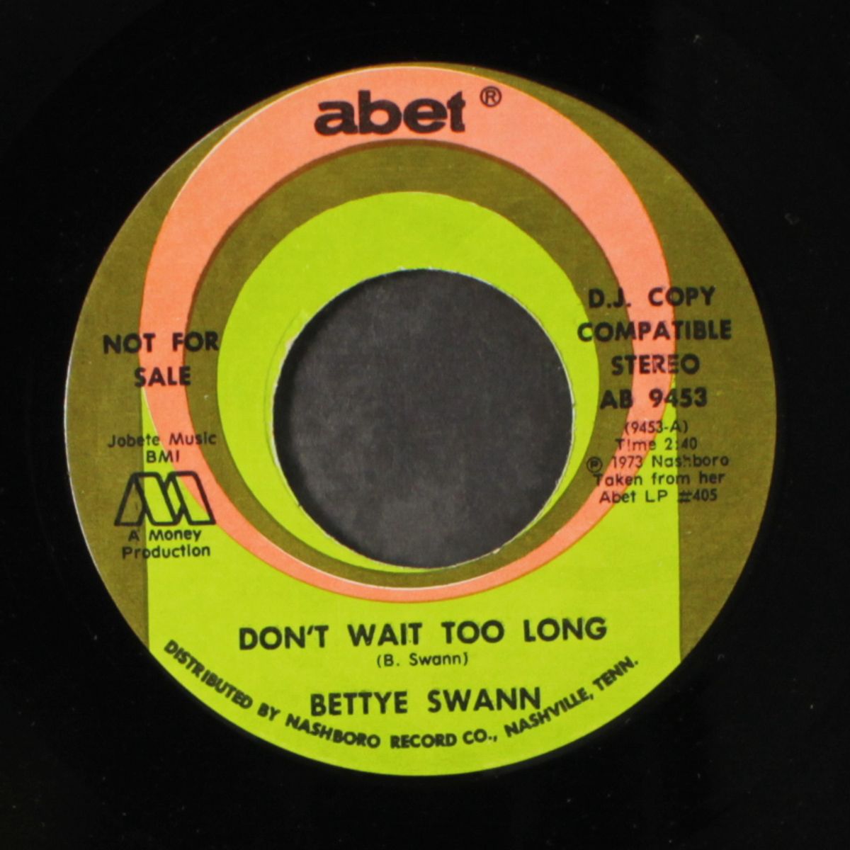 don't wait too long / same by BETTYE SWANN