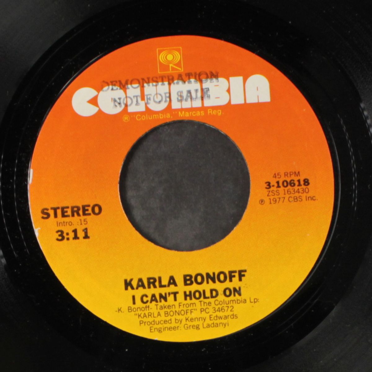 i can't hold on / falling star by KARLA BONOFF