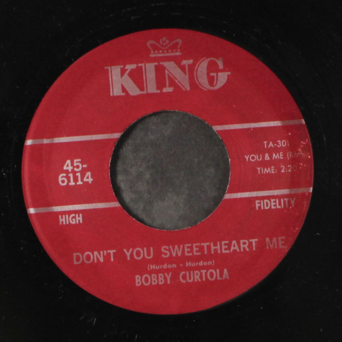 indian giver / don't you sweetheart me by BOBBY CURTOLA