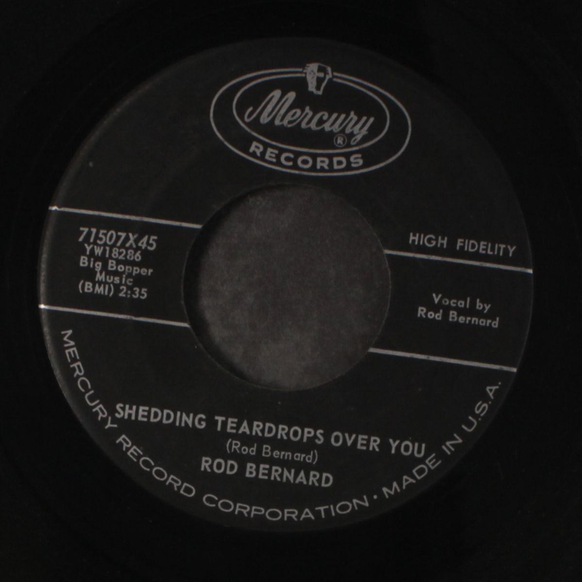 shedding teardrops over you by ROD BERNARD