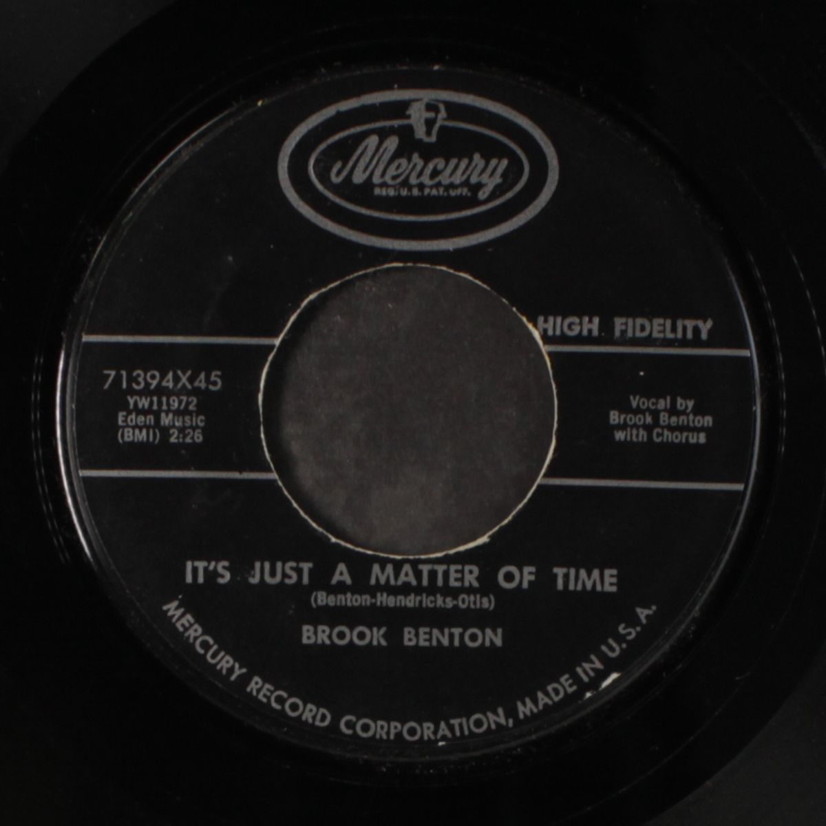it's just a matter of time by BROOK BENTON