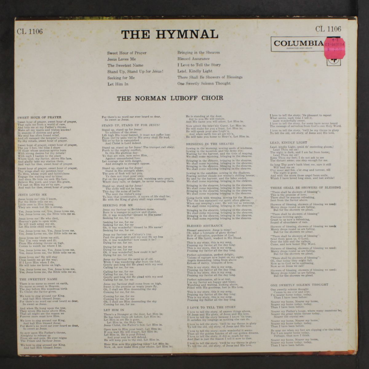 the hymnal by NORMAN LUBOFF CHOIR