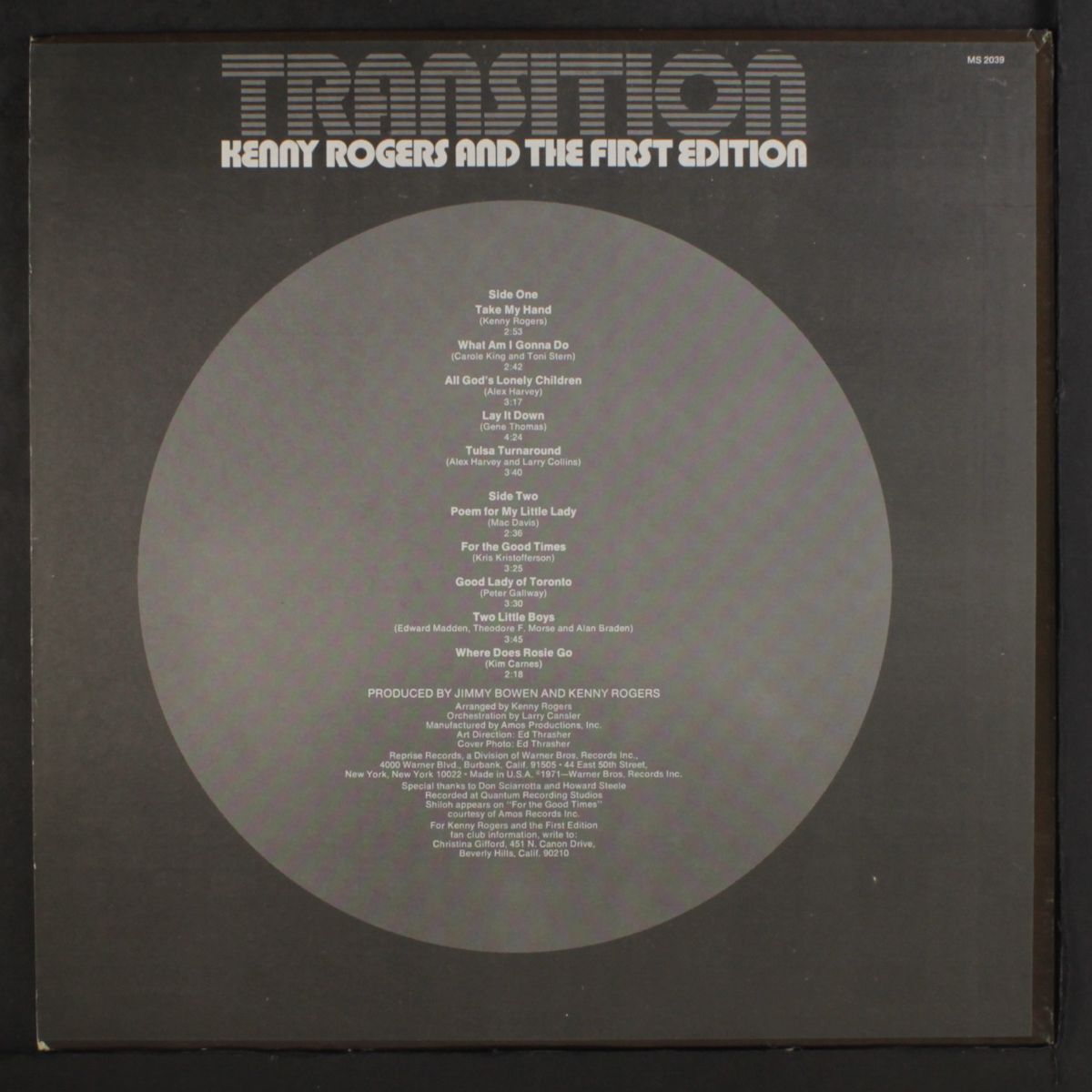 transition by KENNY ROGERS & FIRST EDITION
