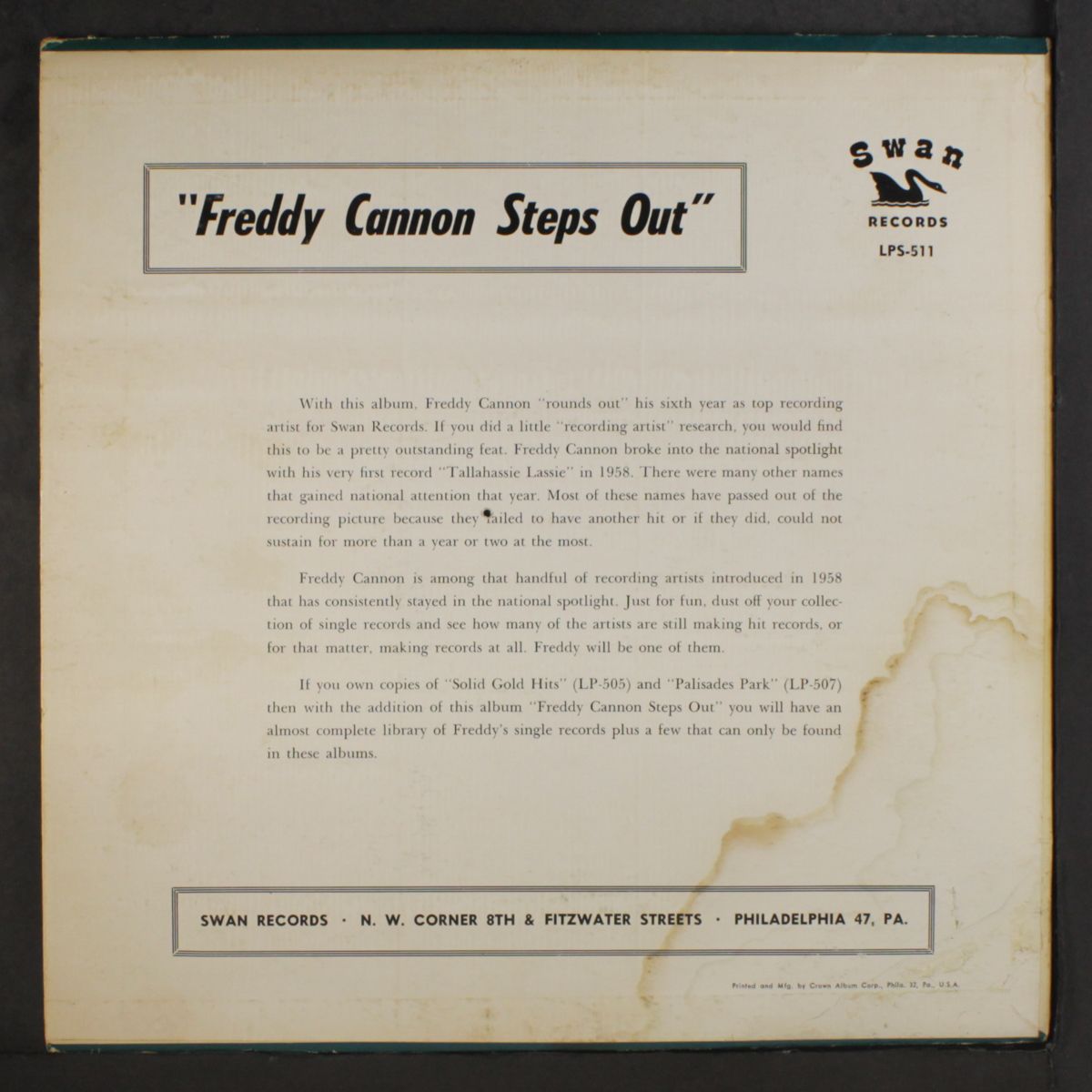steps out by FREDDY CANNON