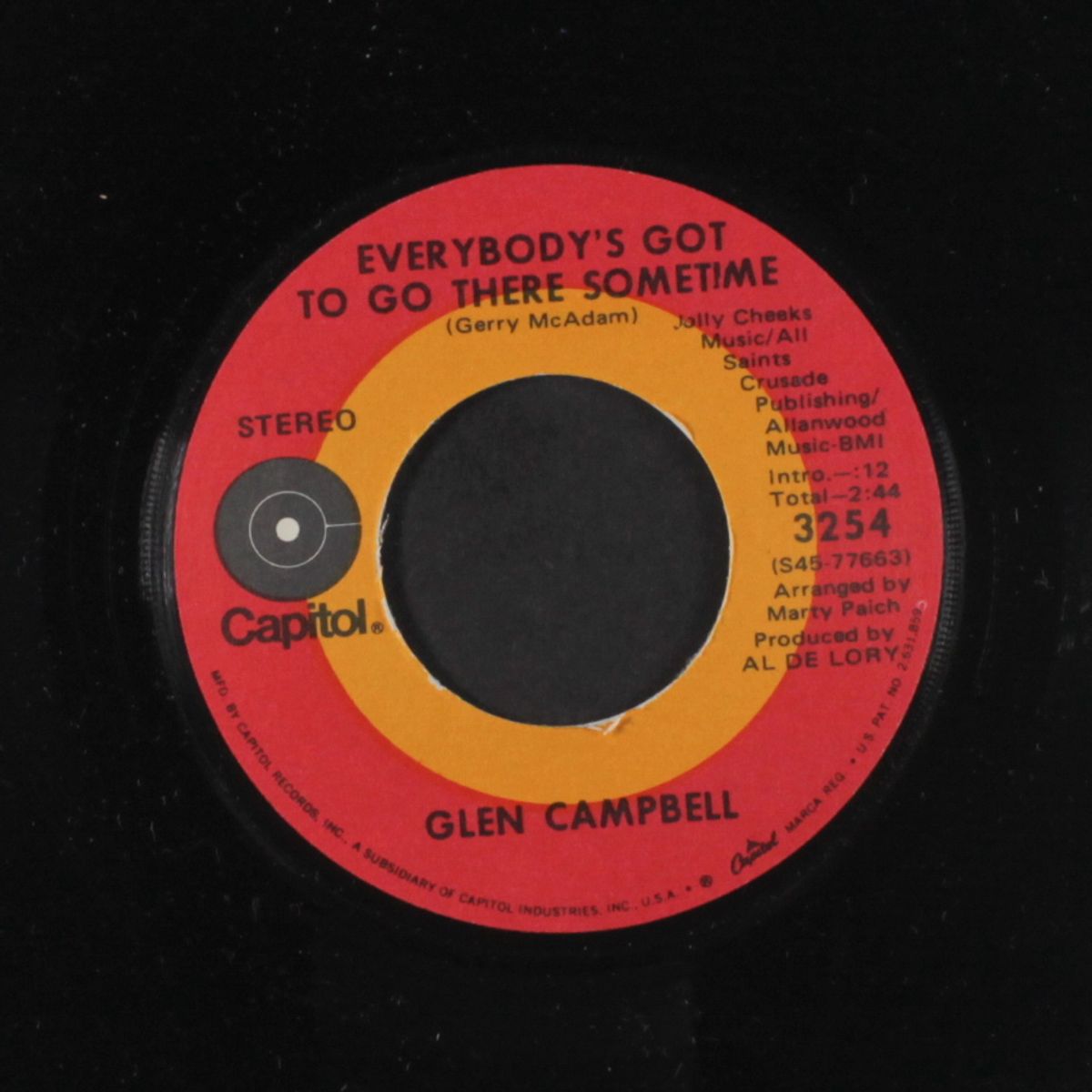 oklahoma sunday morning / everybody's got to go there sometime by GLEN CAMPBELL