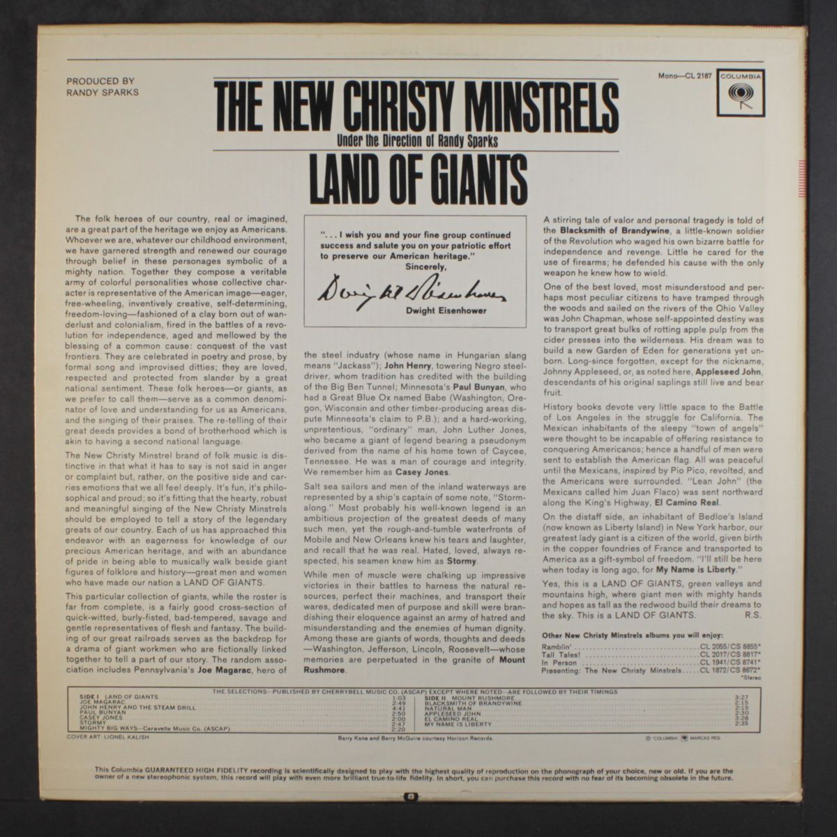 land of giants by NEW CHRISTY MINSTRELS