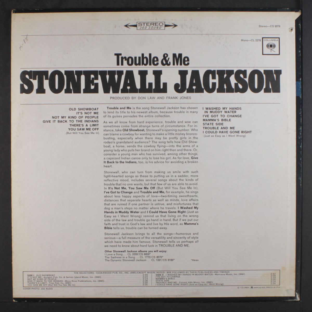 trouble & me by STONEWALL JACKSON