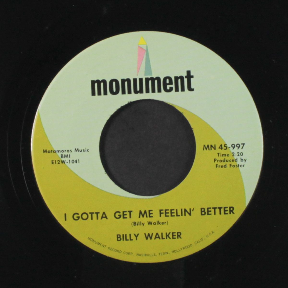 anything your heart desires / i gotta get me feelin' better by BILLY WALKER