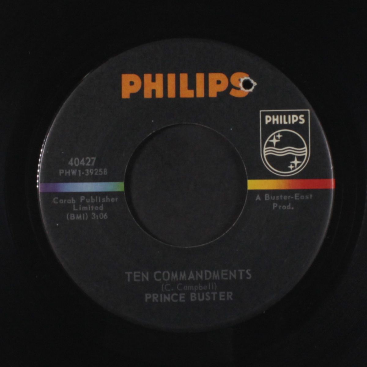 ten commandments / don't make me to cry by PRINCE BUSTER