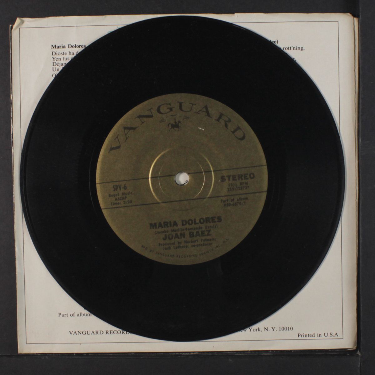 maria dolores / deportee by JOAN BAEZ